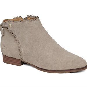 Jack Rogers lazer-cut suede bootie, new in box.